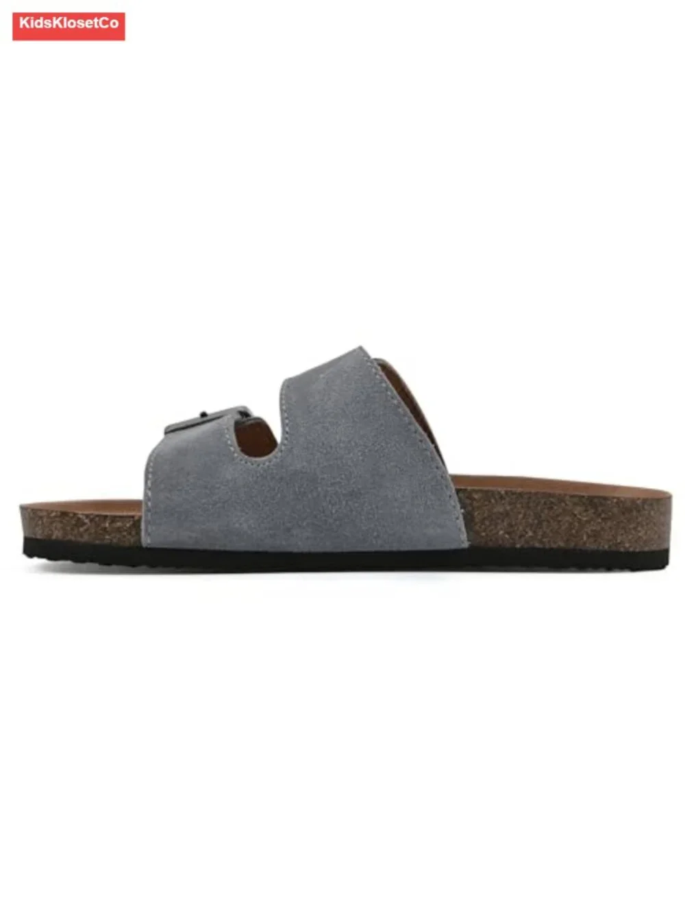 Girls' Slide Sandals with Contoured Footbed, Adjustable Straps